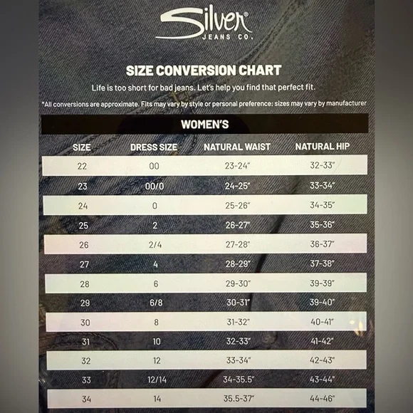 SOLD.. on eBay… SILVER JEANS Women’s 30x33 Tuesday Bootcut - EUC!! - Picture 11 of 11